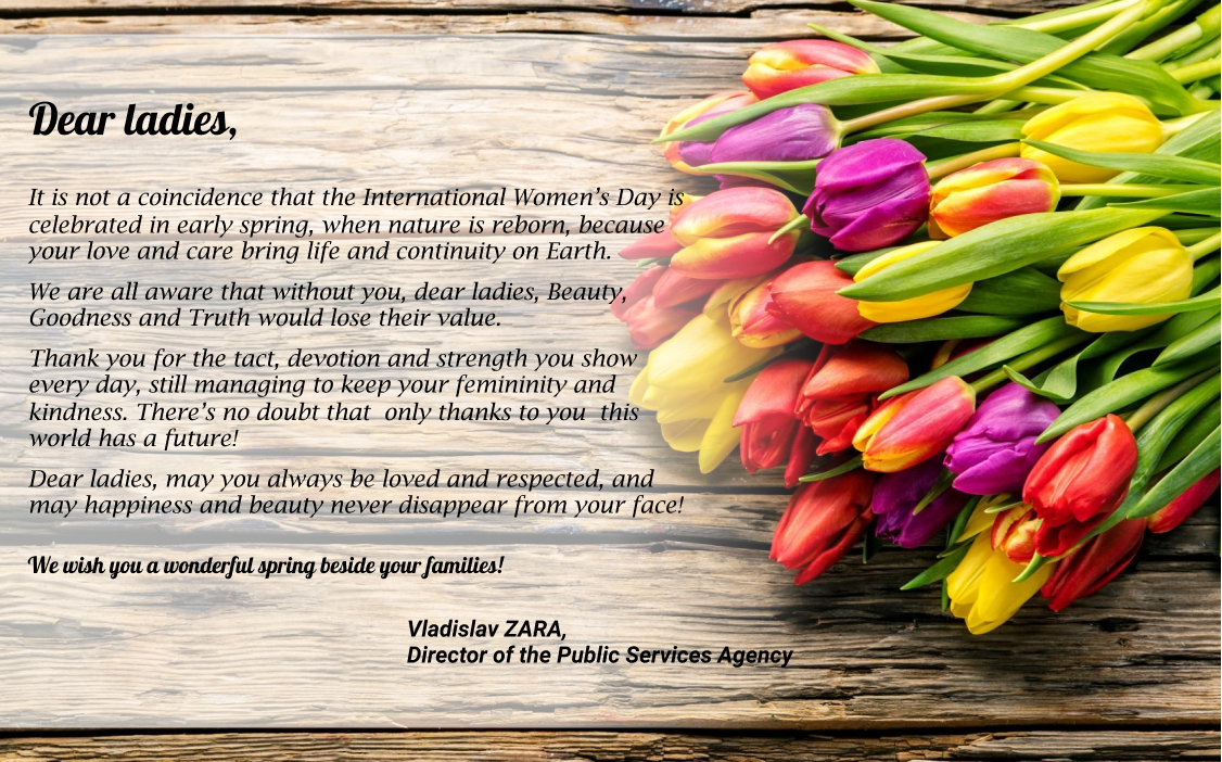 Congratulatory message on the occasion of the 8th of March