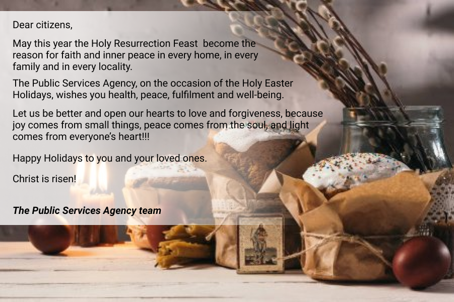 Congratulatory message on the occasion of the Easter holidays